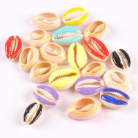 Shell Jewelry Findings, with enamel, fashion jewelry & DIY 17-19mm 
