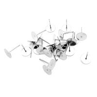 Stainless Steel Earring Stud Component, plated, DIY original color 