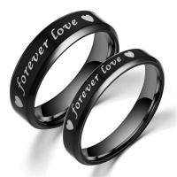 Stainless Steel Finger Ring, Round, Unisex 