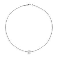 Messing Zirkonia Halskette, Micro pave Zirkonia & für Frau, keine, Länge:ca. 16.9 ZollInch, verkauft von Strang