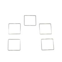Stainless Steel Jewelry Findings, Square original color 