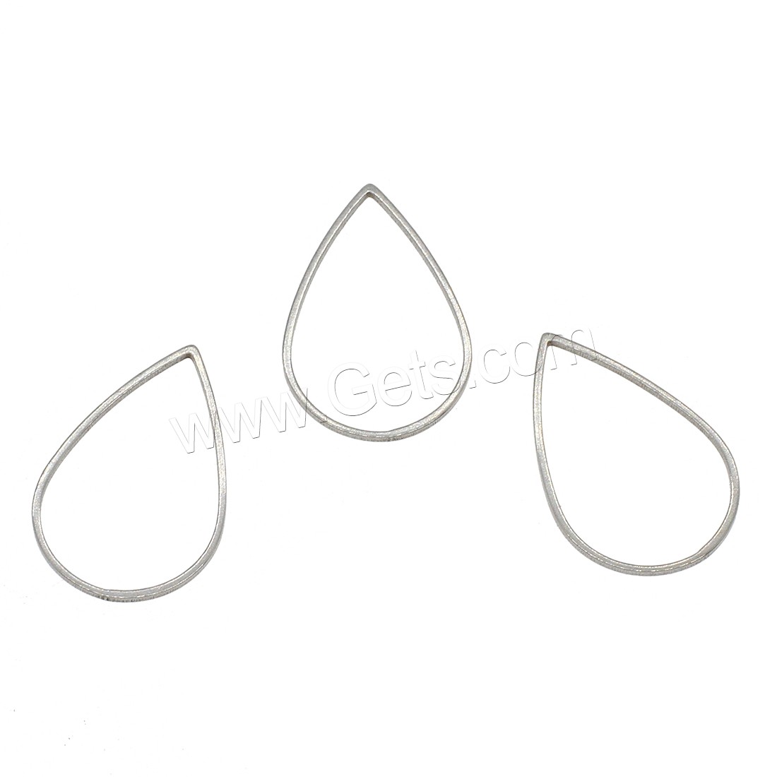 Stainless Steel Jewelry Findings, Teardrop, different size for choice, original color, 1000PCs/Bag, Sold By Bag
