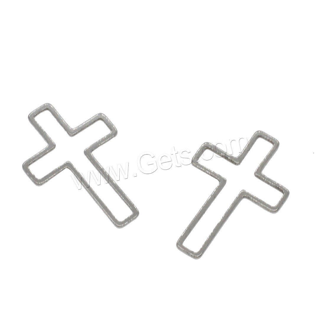Stainless Steel Jewelry Findings, Cross, different size for choice, original color, 1000PCs/Bag, Sold By Bag