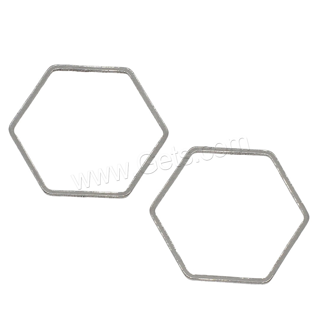 Stainless Steel Jewelry Findings, Hexagon, different size for choice, original color, 1000PCs/Bag, Sold By Bag