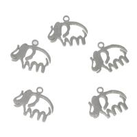 Stainless Steel Animal Pendants, Elephant, hollow Approx 1.5mm 