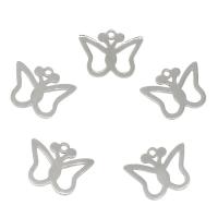Stainless Steel Animal Pendants, Butterfly, hollow Approx 1.4mm 