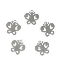 Stainless Steel Animal Pendants, Butterfly Approx 1.2mm 