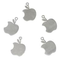 Pendentifs en acier inoxydable, pomme, plus de couleurs à choisir Environ 1.5mm Vendu par sac