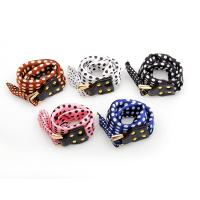 Fashion Jewelry Bracelet, Leather, with Polyester Yarns & Zinc Alloy, plated, for woman 