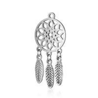 Stainless Steel Hollow Pendant, Dream Catcher, for woman, original color Approx 2mm 