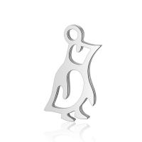 Stainless Steel Animal Pendants, Penguin, original color Approx 2mm 