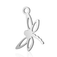 Stainless Steel Animal Pendants, Dragonfly, for woman, original color Approx 2mm 