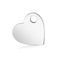 Stainless Steel Heart Pendants, for woman, original color Approx 2mm 
