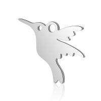 Stainless Steel Animal Pendants, Bird, for woman, original color Approx 2mm 
