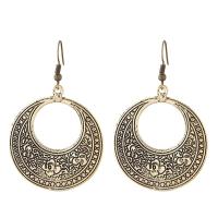 Zinc Alloy Drop Earring, brass post pin, plated, for woman 60*38mm 