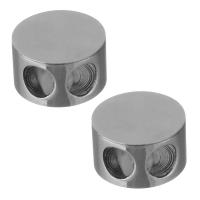 Stainless Steel Slider Beads, plated 3mm 