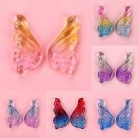 Hair Stick Findings, Lampwork, Butterfly, stoving varnish 