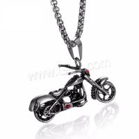 Stainless Steel Vehicle Pendant, Motorcycle, anoint, fashion jewelry & with rhinestone 