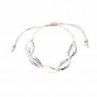 Shell Jewelry Sets, with Nylon Cord, plated, Adjustable & fashion jewelry & for woman, 35-50CM uff0c10-24CM 