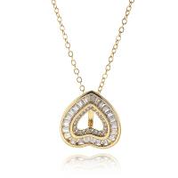 Collar de cobre con los diamantes de imitación, metal, chapado, para mujer & con diamantes de imitación, dorado, Vendido por Sarta