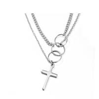 Titanium Steel Jewelry Necklace, Unisex, original color Approx 24.4 Inch 