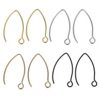 Stainless Steel Hook Earwire, plated, with loop Approx 2.5mm 