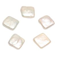 Freshwater Pearl Cabochon, Squaredelle, natural, DIY, white 