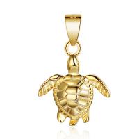 Sterling Silver Animal Pendants, Brass, Turtle, plated, DIY 