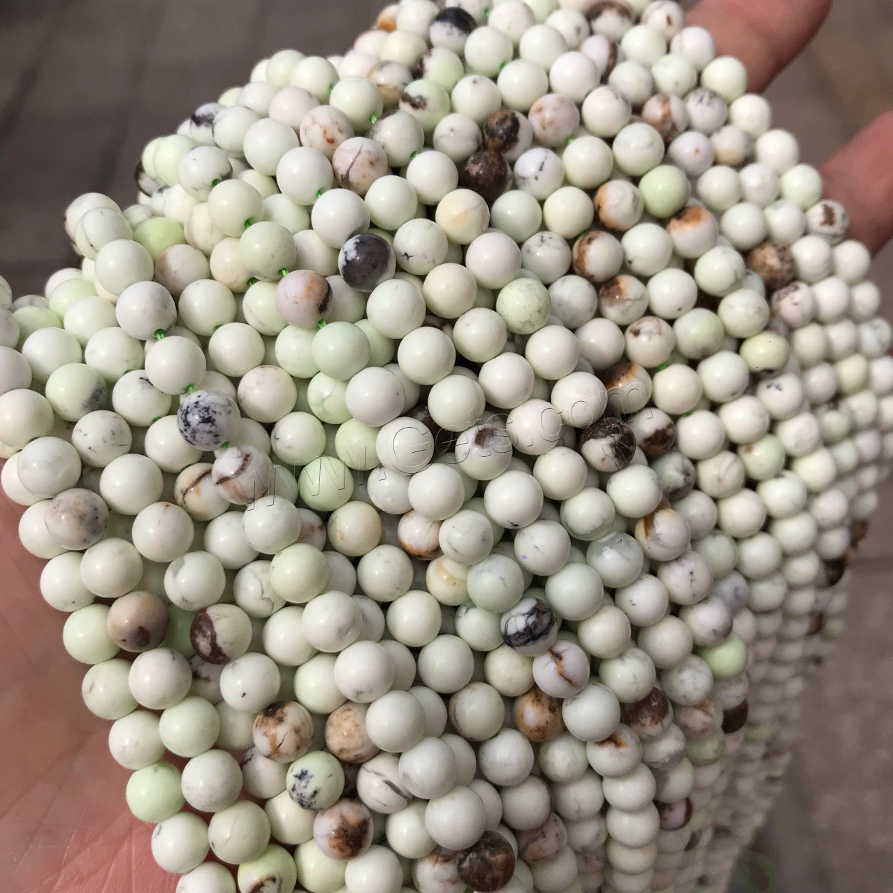 Lemon Chrysoprase Beads, Round, polished, different size for choice, Hole:Approx 1mm, Sold By Strand