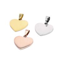Stainless Steel Heart Pendants, polished, fashion jewelry 