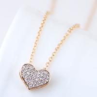 Cubic Zircon Micro Pave Brass Necklace, with Cubic Zirconia, plated, for woman 420*11mm 