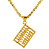 Brass Jewelry Necklace, plated, for woman, gold 