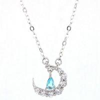 Корень Циркон Микро вымощает латунь ожерелье, Латунь, с кубический цирконий, плакирован серебром, Женский, серебряный продается Strand