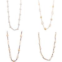 Трубчатая ракушка Ожерелье, разные стили для выбора & Женский, белый, длина:Приблизительно 31.4 дюймовый, продается Strand