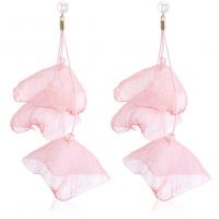 Gauze Drop Earring, with Plastic Pearl, fashion jewelry & for woman 130mm 