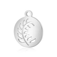 Stainless Steel Hollow Pendant, Round, for woman, original color 