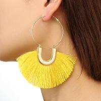 Fashion Tassel Earring, Zinc Alloy, plated, for woman 