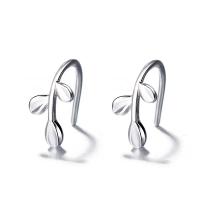 Sterling Silver Stud Earring, 925 Sterling Silver, Branch, platinum plated, fashion jewelry & for woman 