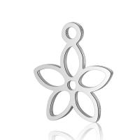 Stainless Steel Flower Pendant, hollow, original color Approx 1mm 