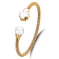 Bracelet en acier inoxydable, bijoux de mode & pour femme, plus de couleurs à choisir, 10mm Diamètre inté Environ 57mm, Vendu par PC