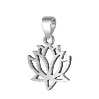 Sterling Silver Flower Pendants, Brass, silver color plated, for woman & hollow 