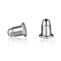 Brass Ear Nut Component, silver color plated 