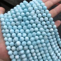 Larimar Beads, Round, polished blue Approx 1mm 