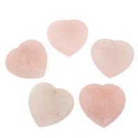 Pendentifs quartz naturel, quartz rose, Placage, rose Vendu par sac