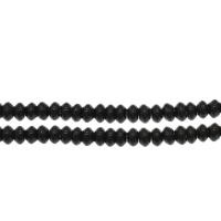 Natürliche schwarze Achat Perlen, Schwarzer Achat, plattiert, schwarz, 5x5x3mm, 118PCs/Strang, verkauft von Strang