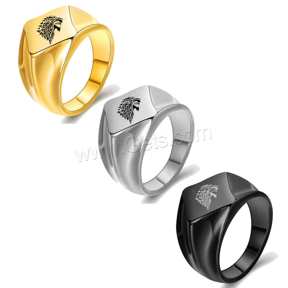 Partículas de acero anillo, diverso tamaño para la opción & diferentes estilos para la opción & para hombre, 18mm, Vendido por UD