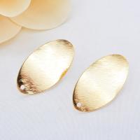 Brass Earring Stud Component, gold color plated, DIY, 30mm 