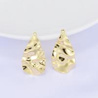 Brass Jewelry Pendants, Teardrop, gold color plated, DIY Approx 1mm 