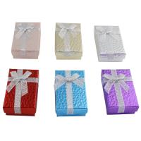 Boîte Cadeau de bijoux, carton, avec Soie, rectangle, plus de couleurs à choisir Vendu par sac