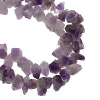 Natürliche Amethyst Perlen, DIY, 14x20x9mm/11x12x8mm, Bohrung:ca. 2mm, ca. 47PCs/Strang, verkauft von Strang